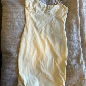 Elegant Cream Slip Dress